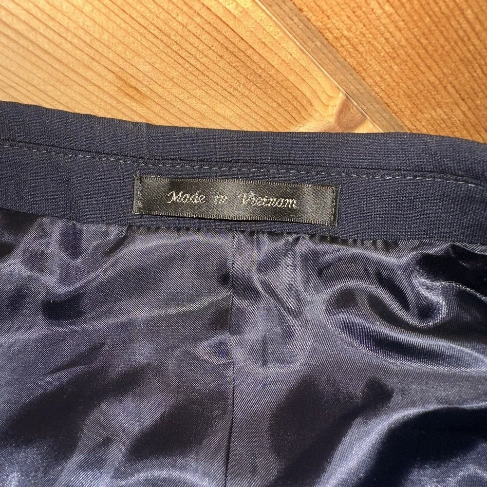 Michael‎ Kors Navy Blue Wool Suit Jacket Sports Coat Blazer 2 Button | Men's 44L